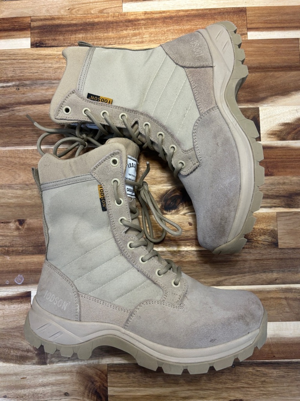 Big Boys or Men's Tan Tactical Suede Boots